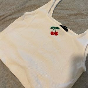 forever 21 crop cherry tank